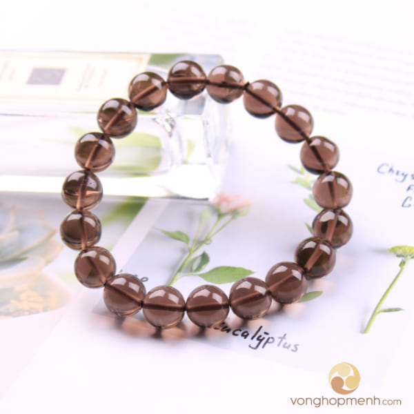 Vòng Thạch Anh Khói 12 ly