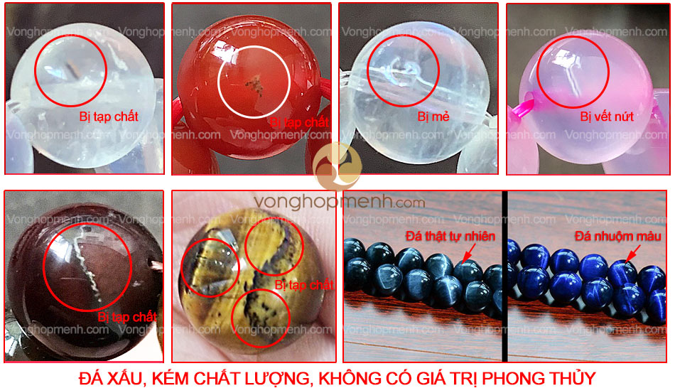 đá xấu kém chất lượng