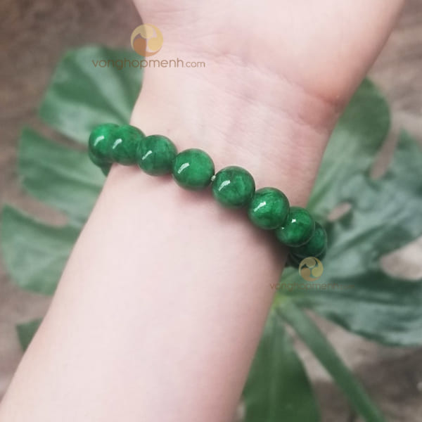 Vòng tay Đá cẩm thạch sơn thủy 10 ly - vòng tay phong thủy