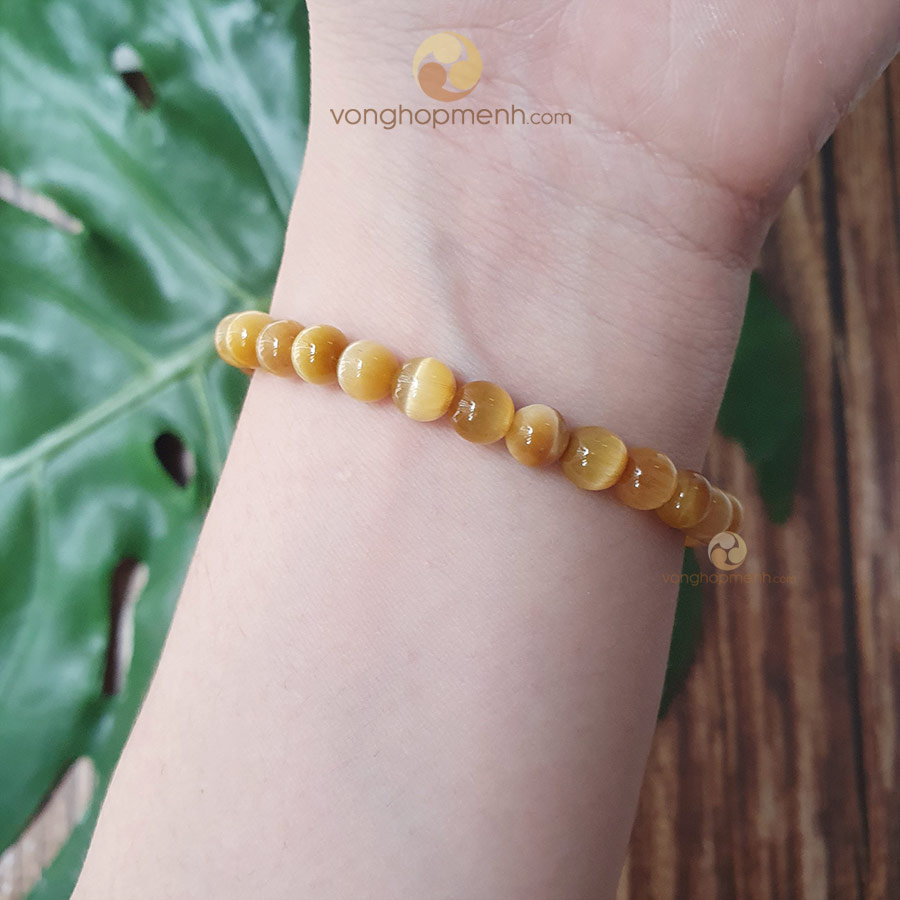 vong-tay-da-mat-ho-vang-6-ly-2 Vòng Đá Mắt Hổ Vàng 6 ly - vòng tay phong thủy cho nữ mệnh thổ